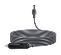 GINTOOYUN 18AWG Starlink Mini Car Power Cable 12V/24V Cigarette Lighter Male Plug to IP68 Waterproof DC 5.5x2.1mm Male Plug Power Extension Cord (9.84 FT) (3M)