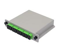 GINTOOYUN 1x8 Fiber Optical PLC Splitter SC/APC Splitter Cassette Card Inserting Singlemode for Home Wiring, Engineering Projects, Fiber Optic LAN