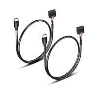 GINTOOYUN 2 PCS Motherboard Connector to Type-C Dupont Cable - 9 Pin Female Plug to USB-C Graphics Card Connection Cable for Chassis, Graphics Cards etc (19.6 Inch)