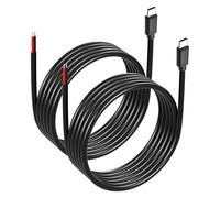 GINTOOYUN 2PCS 2M/78.74Inch USB C to 2-Pin Bare Wire Cable 5V/3A USB Type C Male Plug 2 Pin Bare Wire Open End Power Cable(2m)
