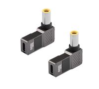 GINTOOYUN 2PCS USB C to Laptop Charging Adapter Female Type C to Male DC 7.9 x 0.9mm Barrel 20V USB Type C Input to DC7909 Power Converter up to 100W (DC7909)