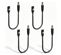 GINTOOYUN 4 PCS Type-C to DC5521 Charging Power Cable USB-C Female to DC 5.5x2.1mm Male Extension Charging Cable for IP Cameras,Routers,Laptops etc（8.66 Inch (5, Volts)
