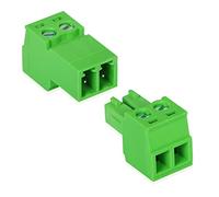 GINTOOYUN 5 Sets 3.81mm Phoenix Connector 2 Pin, 300V 15EDGRK 2-Pole 3.81mm Ground Circuit Terminal Blocks, 3.81mm Pitch 2P PCB Screw Terminals