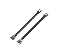 GINTOOYUN 9Pin F-Panel Motherboard Front Panel Extension Cable, 24AWG Tin-Plated Copper, Injection-Moulded, Anti-Tamper, for DIY PC Build and Cable Management
