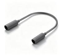 GINTOOYUN DC5521 Female to Female Starlink Power Cable Waterproof DC Barrel Shaped Docking Cable for Starlink Antennas,Routers etc(9.84 Inch)
