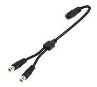 GINTOOYUN DC7909 Y Splitter Adapter Cable 14AWG DC 8mm One Female to Two Male Power Cord for Portable Power Station, Solar Panel, Solar Power Bank etc(2 FT)