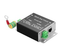 GINTOOYUN Ethernet Surge Protector Gigabit, Ethernet Lightning Arrest Network Monitoring Camera Power Supply 2-in-1 Lightning Arrester Lightning Arrester