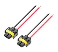GINTOOYUN H8 H11 Car Light Wire Socket Connector 2 PCS Pigtail Socket Wiring Harness Female Connector Adapter For Headlights Fog Lights(Female)
