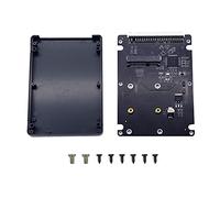 GINTOOYUN IDE Hard Drive Enclosure, MSATA Mini PCI-E SSD to 2.5 Inch IDE 44Pin Converter Card with Shell, Black for Notebook Laptop，Desktop Computer and More