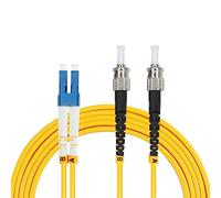GINTOOYUN LC to ST Fibre Optic Cable Class A Ceramic Plug LC to ST Single Mode Dual Core Fibre Optic Cable for Optical Data Transmission,Fibre Optic CATV,Local Area Network (LAN),etc(3M/9.8FT)