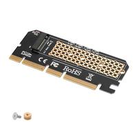 GINTOOYUN M.2 NVME SSD to PCIE 4X 8X 16X Adapter Card M. 2 M Key SSD to PCI-E 3.0 4X 8X 16X Expansion Card Support SSD length 2230 2242 2260 2280