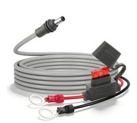 GINTOOYUN O-Ring Terminal to DC5521 Starlink Mini Power Cable 8mm O-Ring Terminal to Waterproof DC 5.5mm x 2.1mm Male Power Extension Cable,10A Safety Fuse(9.84 FT)