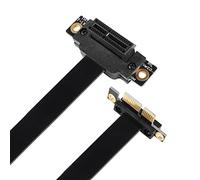 GINTOOYUN PCIE 1X Extension Cable 90 Degree PCI Express 3.0 1X Male to Female Up Wireless Network Card Sound Card Connection Cable (50cm, Slot 90° Up)(50CM)