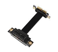 GINTOOYUN PCIE 1X Extension Cable 90 Degree PCI Express 3.0 1X Male to Female Up Wireless Network Card Sound Card Connection Cable (5cm, Slot 90° Up)(5CM)