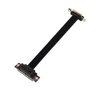 GINTOOYUN PCIE 1X Extension Cable 90 Degree PCI Express 3.0 1X Male to Female Up Wireless Network Card Sound Card Connection Cable (15cm, Slot 90° Up)(15CM)