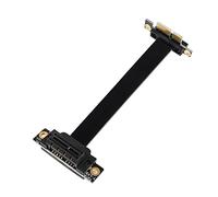 GINTOOYUN PCIE 1X Extension Cable 90 Degree PCI Express 3.0 1X Male to Female Up Wireless Network Card Sound Card Connection Cable (10cm, Slot 90° Up)(10CM)