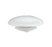 GINVF Pop-Up Sink Plug Drain Stopper Waste Push Button Ceramic Brass Slotted Plug for Washbasin Kitchen Bathroom (Size : 3.5cm ceramic white)