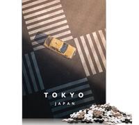 Ginza Taxi Puzzle Rectangular Paper Board 100 Percent Recycled Cardboard Jigsaw Puzzle for Adult Children 1000pcs (38x26cm)