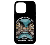 Ginzan Onsen Yamagata Japan Retro Kanji Character Souvenir Case for iPhone 14 Pro Max