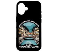 Ginzan Onsen Yamagata Japan Retro Kanji Character Souvenir Case for iPhone 16
