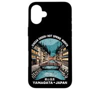 Ginzan Onsen Yamagata Japan Retro Kanji Character Souvenir Case for iPhone 16 Plus