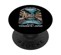 Ginzan Onsen Yamagata Japan Retro Kanji Character Souvenir PopSockets Adhesive PopGrip