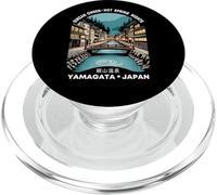 Ginzan Onsen Yamagata Japan Retro Kanji Character Souvenir PopSockets PopGrip for MagSafe