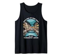 Ginzan Onsen Yamagata Japan Retro Kanji Character Souvenir Tank Top
