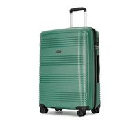GinzaTravel 3 Piece Hardside Expandable Luggage Sets Large Suitcase Set with Spinner Wheels TSA Lock for Trip, 20/25/29inch, Green, Checked-Medium 25-Inch, Hardside Luggage