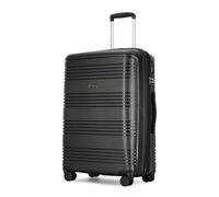 GinzaTravel 3 Piece Hardside Expandable Luggage Sets Large Suitcase Set with Spinner Wheels TSA Lock for Trip, 20/25/29inch, Black, Checked-Medium 25-Inch, Hardside Luggage
