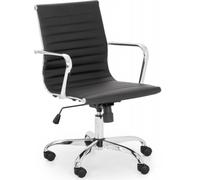 Gio Black Faux Leather Office Chair