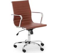 Gio Brown Faux Leather Office Chair