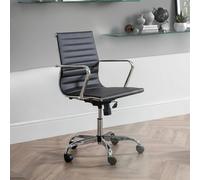 Gio Office Chair - Black Faux Leather