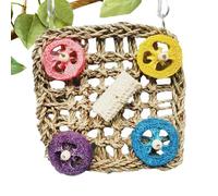 Giochi per Pappagalli | Giochi Colorati E Naturali per Gabbie | Altalene e Trespoli per Piccoli Animali, per Gabbia with Funzioni di Arrampicata, Foraggiamento e Addestramento per Vol