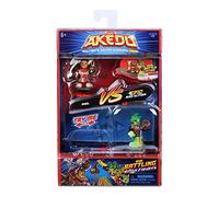 Giochi Preziosi Akedo Axel VS Epic Miss Slither Complete Battle Start Game Set, 2 Akedo Warriors and 2 Controllers Included, for Children from 6 Years, AKE01400, Multicoloured