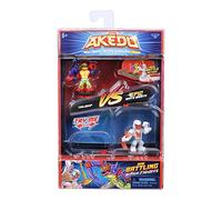 Giochi Preziosi Akedo Tail Whip VS Epic White Wraith Complete Game Set to Start Battle, 2 Akedo Warriors and 2 Controllers Included for Children from 6 Years AKE01500 Precious Games, Multi-coloured