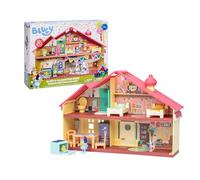 Giochi Preziosi Bluey - Character Set House On Two Floors with Kitchen Living Room Bedroom and Bathroom Fully Furnished; for Children from 3 Years Old, BLY04010