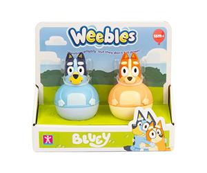 Giochi Preziosi Bluey Weebles Bluey Series Complete Set with 2 Weebles Characters That Always Swing But Never Fall Out, For Children From 18 Months, Weu00000