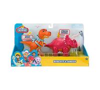 Giochi Preziosi Dino RanchSet Deluxe Dinosaurs, Including 2 Articulated Dinosaurs: Biscuit and Angus, As Seen on TV, for Children from 3 Years, DNA02000, Multicoloured