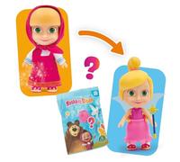 Masha and the Bear, 12cm Masha Doll with Removable Dress and Hair, 3 Surprise Bags with Accessories for Transformation, Includes 4 Extra Accessories to Change Masha from Child to Fairy, For Ages 3+