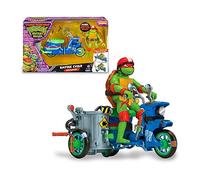 Giochi Preziosi Ninja Turtles 2023 Chaos Changing - Motorcycle with Combat Function and Raphael Character Included - Compatible with All Basic Characters - For Children From 4 Years