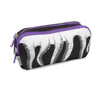 Giochi Preziosi Octopus Pencil Case with 2 Zips, 900D Polyester, with Custom Pull and Two Spacious Pockets, Iconic Tentacles Print, Dimensions 22 x 6 x 14