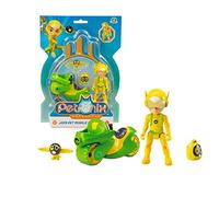 Giochi Preziosi Petronix 7cm Jia Character Freewheel Motorcycle with Removable Backpack for Children from 3 years old, Pet01400