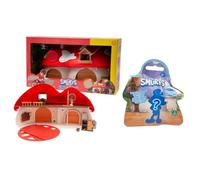 Giochi Preziosi THE SMURFS, Fire Station Playset Plus Mystery Figure with Mechanical and Electronic Functions, Includes Exclusive 2.25 Inch Smurf Figure and Additional Bonus Figurine