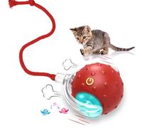 Giociv Cat Toys Interactive Cat Robot Car (Red)