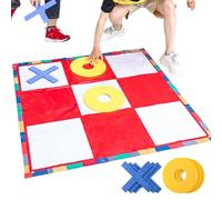 Gioco Di Lancio Del Tris Gigante - Set Da Giardino E Prato | Portatile Per Tutta La Famiglia, Ideal Per Feste All'Aperto, Spiaggia E Campeggio, Facile Da Montare E Trasportare
