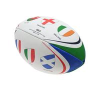 Gioco International Tournament Themed Rugby Ball White/multicoloured (5)