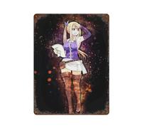 GIOEPWSWUI Anime Lucy Fairy Tail Poster Wall Decor Art Metal Tin Poster Modern Home Decor Art Metal Poster Home Bar Shop Decorations Vintage Sign Gift 15.7"x11.8"