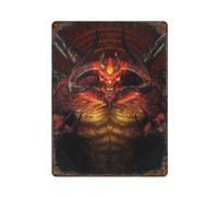 GIOEPWSWUI Diablo II Art Poster Resurrected Wall Decor Art Metal Tin Poster Modern Home Decor Art Metal Poster Home Bar Shop Decorations Vintage Sign Gift 15.7"x11.8"