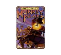 GIOEPWSWUI The Curse of Monkey Island Poster Wall Decor Art Metal Tin Poster Modern Home Decor Art Metal Poster Home Bar Shop Decorations Vintage Sign Gift 11.8"x7.9"